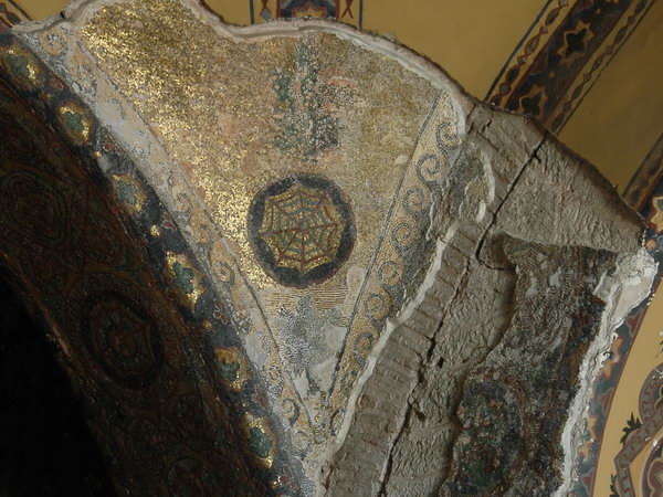 Constantinople, Hagia Sophia, First floor, Mosaic of a spider's web