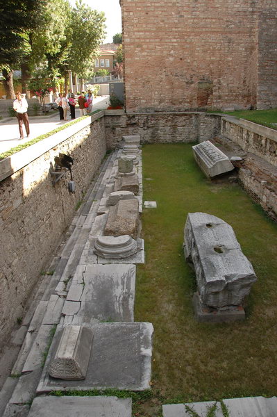 Constantinople, Hagia Sophia, remains of the Theodosian church
