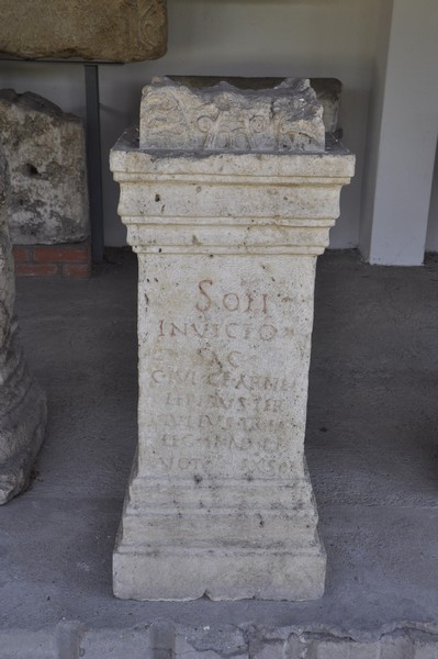 Aquincum, Dedication to Sol Invictus by soldiers of II Adiutrix