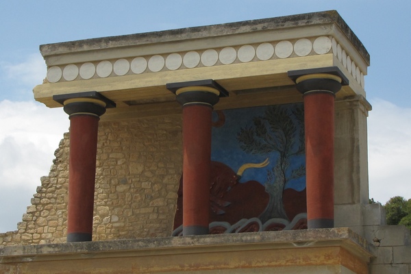 Knossos, Palace, Columns