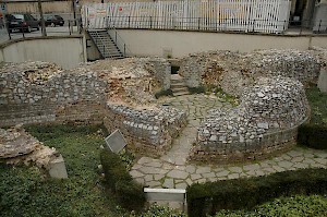 Late Roman wall and tower