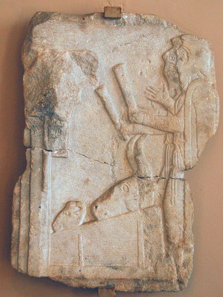 Dascylium, Relief of two Magians sacrificing a sheep and a bull