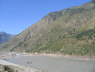 The Indus and the Aornus from the southeast