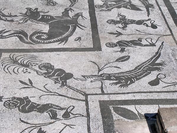 Italica, House of the Neptune Mosaic, Crocodile