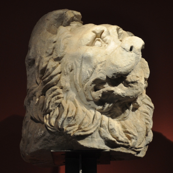 Limyra, Ptolemaion, Statue of a lion, head