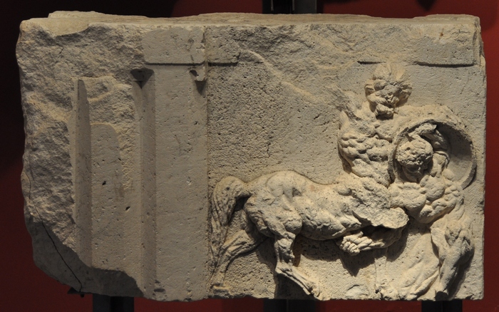 Limyra, Ptolemaion, Metope with a Centauromachy (2)
