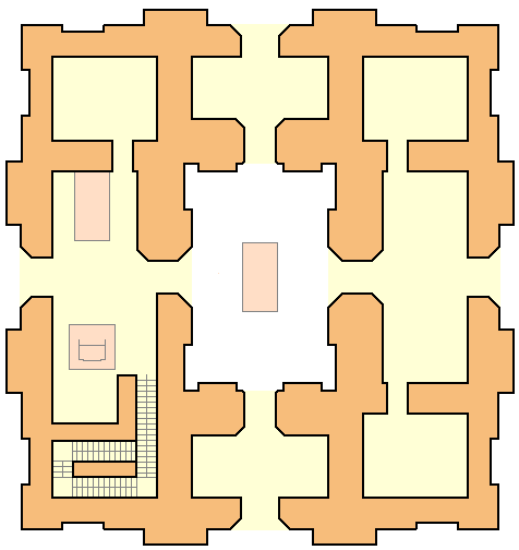 Hypothetical map of the temple on top of the Etemenanki