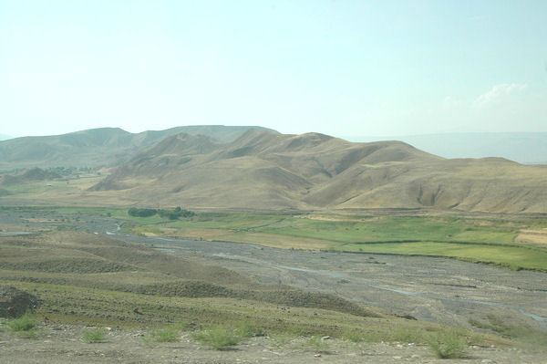 The Araxes, close to the Turkish-Armenian border