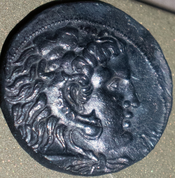 Coin from Byblos: Heracles-Melqart with the features of Alexander the Great