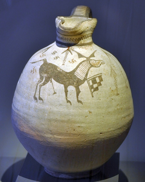 Cyprus, Archaic pottery with a picture of a stag