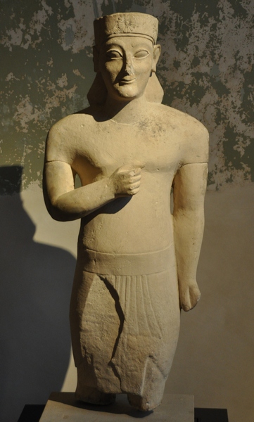 Idalion, late archaic statue of a man