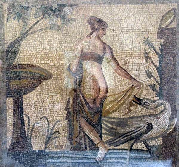 Old Paphos, House of Leda, Mosaic of Leda and the Swan