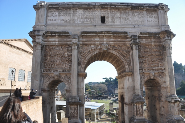 Rome, Forum Romanum, Arch of Severus, Seen from the Capitol