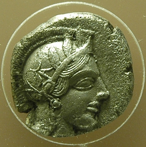 Athens, Coin with portrait of Athena (2)