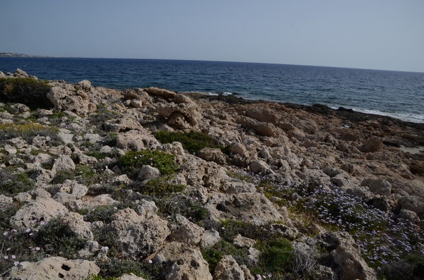 Maa, Shore with remains of a Mycenaean wall