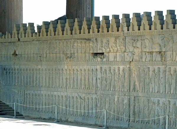 Persepolis, Apadana, East Stairs, Northern part