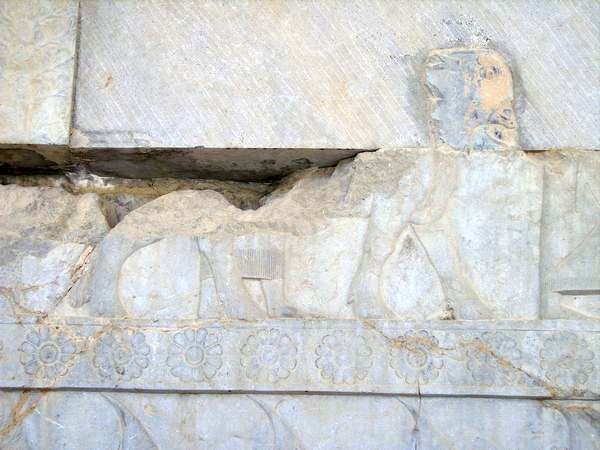 Persepolis, Apadana, East Stairs, Southern part, Egyptians
