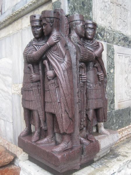 Venice, San Marco, Sculpture of the four Tetrarchs