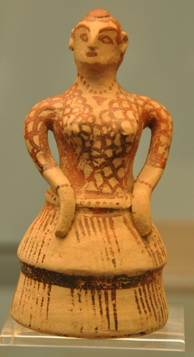 Sparta, Mycenaean figurine of a woman