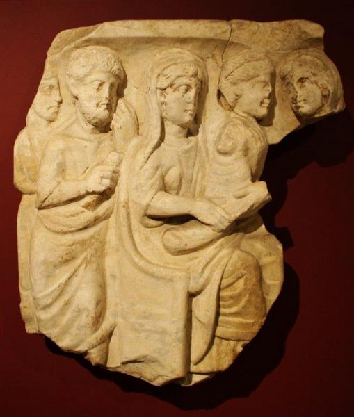 Toulouse, Relief with a woman and child