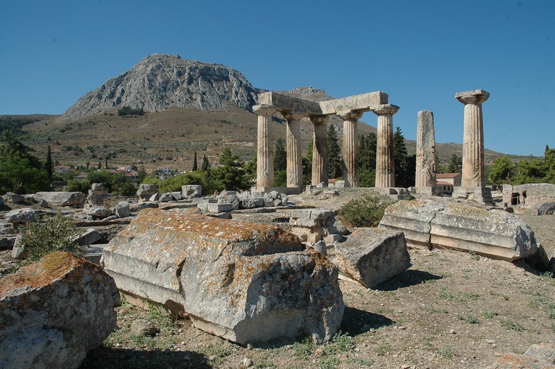 Corinth, Temple of Apollo with Acrocorinth