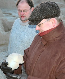 Finding a human skull