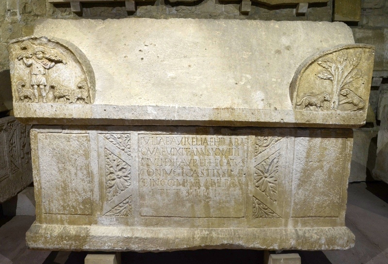 Salona, Sarcophagus of Julia Aurelia Hilaria