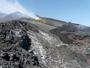 Near the summit of the Etna