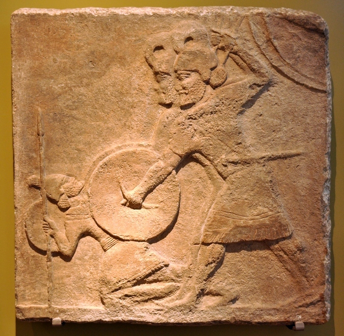 Nimrud, Relief with soldiers
