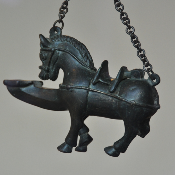 Byzantine horse-shaped lamp