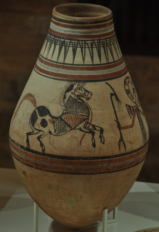 Vase with a painted horse
