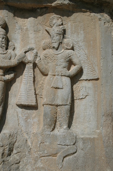 Taq-e Bostan, Investiture relief of Shapur II, Ahuramazda and Julian