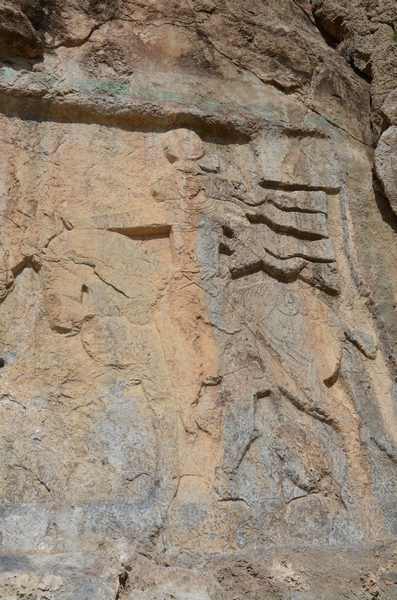 Salmas, Rock relief, Shapur on horseback