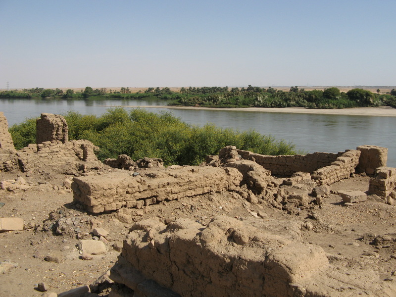 Sai Island, View of the Nile with pharaonic town