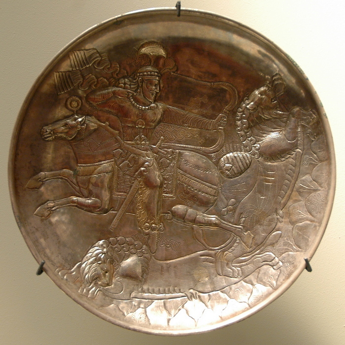Sari, Sasanian plate