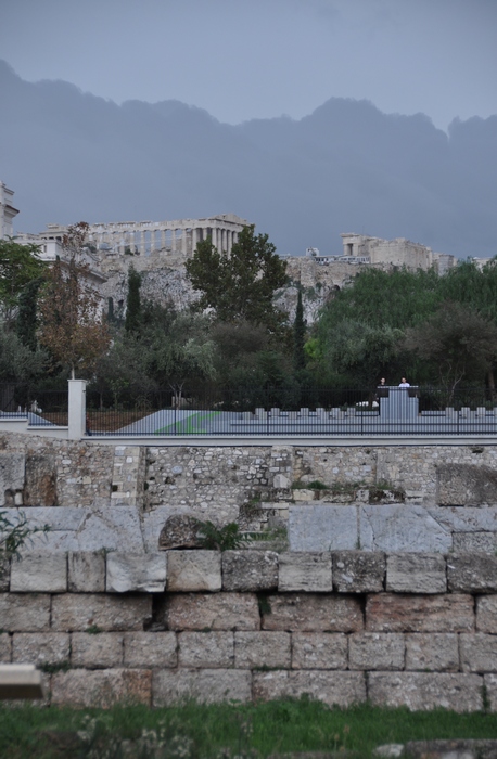 Athens, Kerameikos, Dromos, View of the Acropolis
