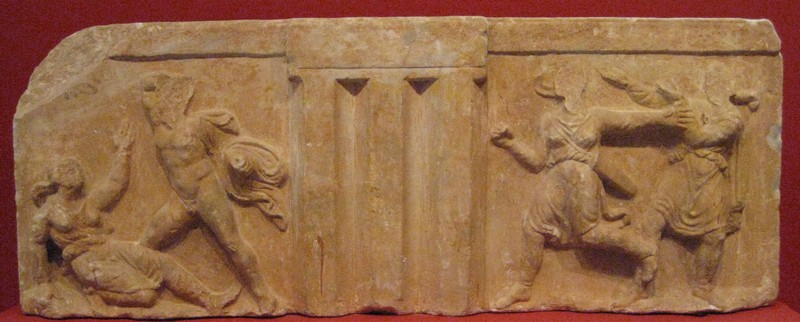 Sparta, Metope with Amazons