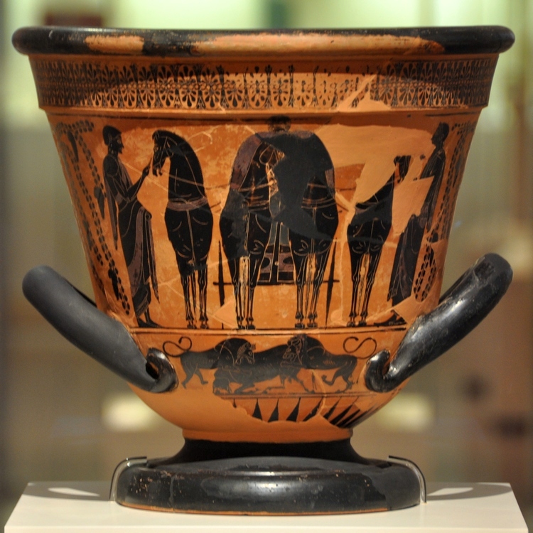 Pharsalus, Krater with a four-horse chariot