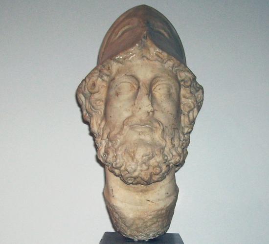 Bust of Mars, found in one of Carmona's tombs