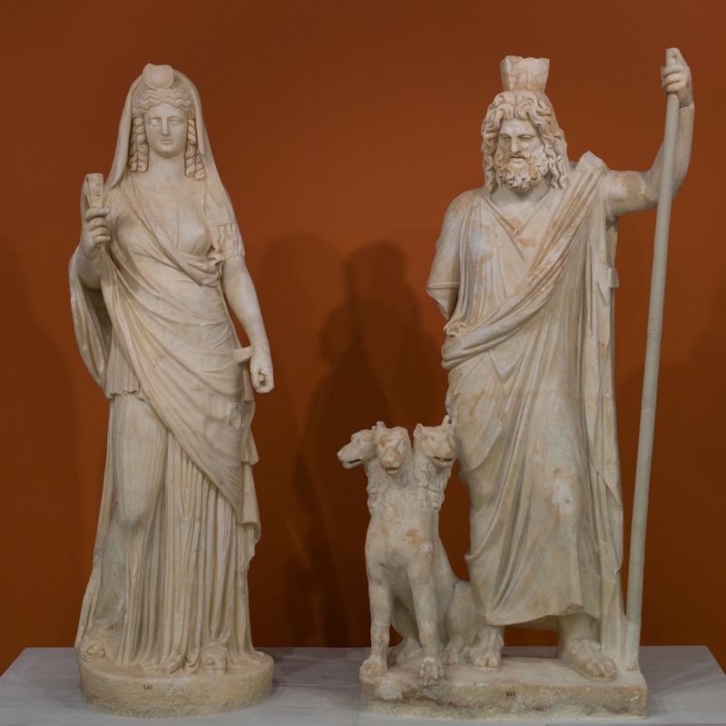 Gortyn, Temple of the Egyptian deities, Isis-Persephone and Serapis-Hades