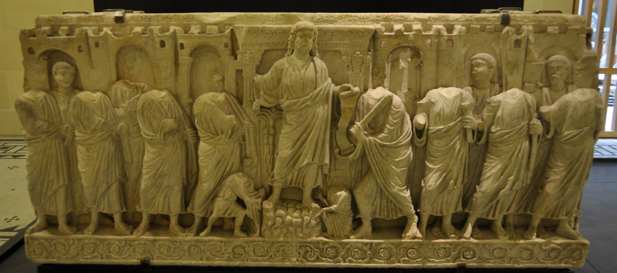 Rome, S. Pietro, Sarcophagus with Christ as Lawgiver