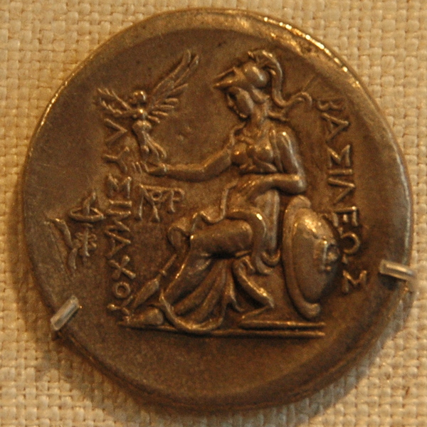 Athena on a coin of Lysimachus