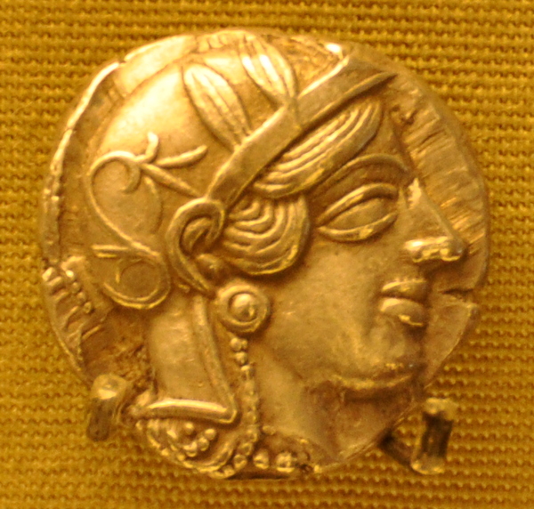 Athens, Coin with portrait of Athena (1)