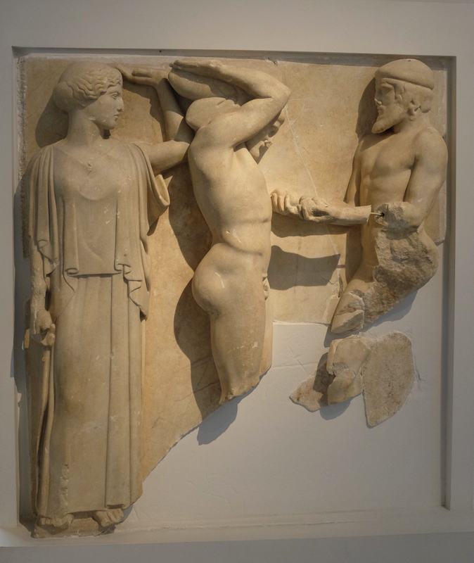 Olympia, Temple of Zeus, Metope of the Heracles and the Apples of the Hesperides