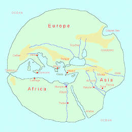 Hecataeus' world map