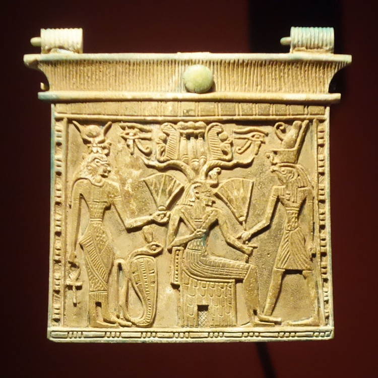 Gebel Barkal, Pectoral with Isis, Amun, and Horus