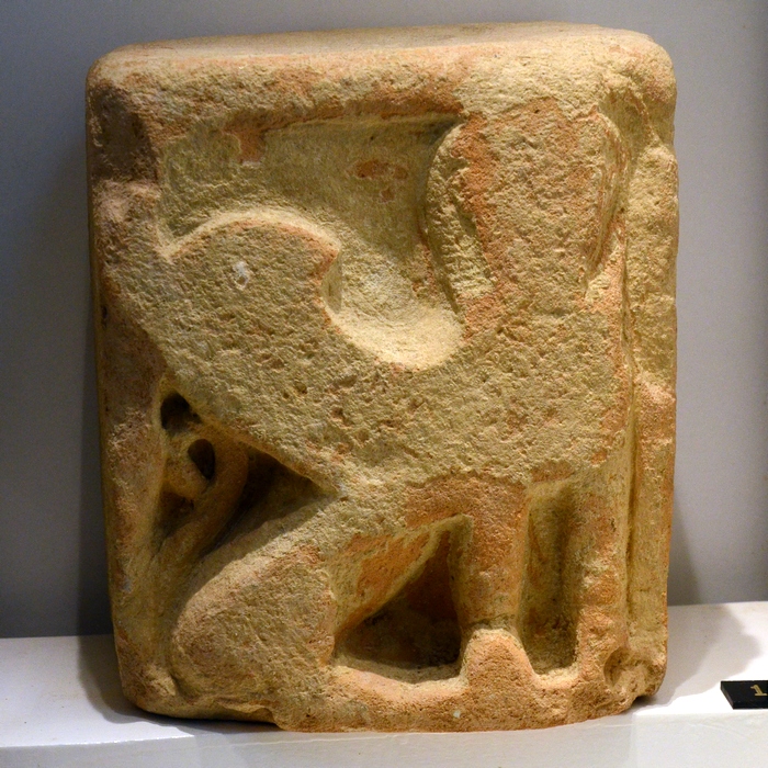 Kerkouane, Punic altar with a sphinx