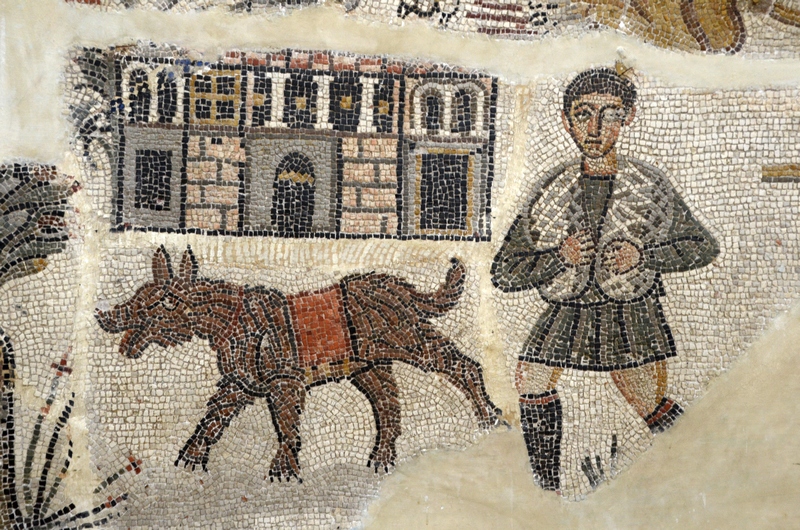 Cirta, Mosaic with the return of a hunter and his dog