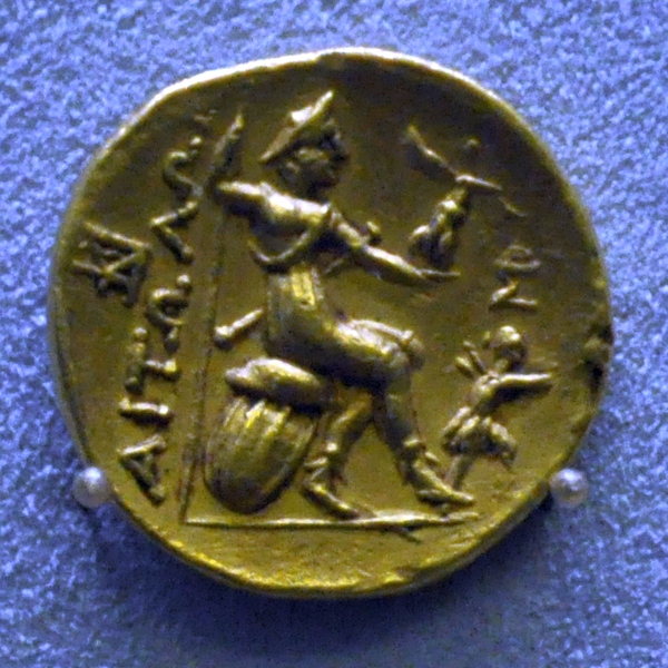 Athena on a coin of the Aetolian League