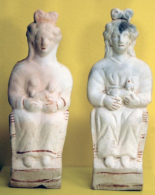 Two figurines of the Matres